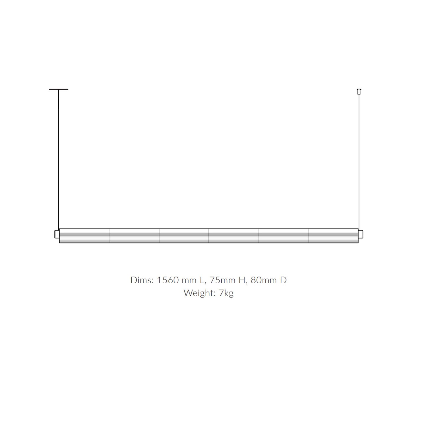 Tile Linear 150 Black Chocolate